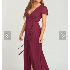 Show me your Mumu- Floor length wrap dress